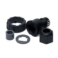 Đầu nối tròn RJ, kích thước lớn, nhựa, 1.5A, thẳng, khóa 2 điểm, hoàn chỉnh, lắp đặt tại hiện trường, F4.5 - F6.0mm, IP67 khi kết nối Amphenol LTW RJ-00BMMA-LL7001