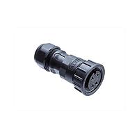Amphenol LTW 1DC-02BFFB-SL7SPP Standard Circular Connector Ceres, Large Size, Plastic, 20A, 02 pins, Female Connector, Female Contact, Straight, Screw Thread, Screw-in, Field Installable, F8.0 - F10.0mm, IP67