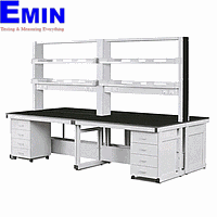 DaiHan DH.WFE3026 研究室組立センターテーブル (w3600×h800/1900mm, with Shelves)