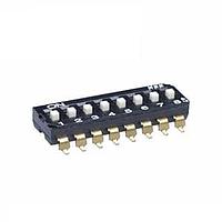 NKK Switches JS0208AP4-R DIPスイッチ 8ポジション スライドDIP SMT 25mA テープリール