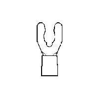 Đầu cosse chữ spade BUDG SPSPD 22-16COM 22-18MIL1/4 AMP Connectors - TE Connectivity 53235-2