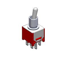 Công tắc gạt DPDT ON-ON hàn Dailywell 2MD1T2B3M1QES