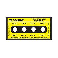 OMEGA 4A-A-230 不可逆四点水平温度标签 (260 °F)