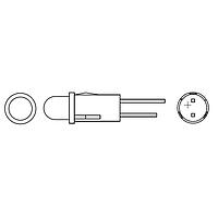 Đèn LED chỉ thị lắp nhanh trên bảng màu xanh dương Dialight 558-6003-001F