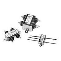 P&B 3VB1 전원선 필터 3A 1/4" FASTON 플랜지 마운트