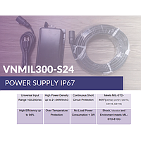 EMIN VNMIL300-S24 전원 공급 장치 IP67