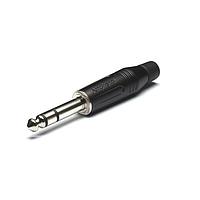 Amphenol Audio ACPS-GB-AU ຕົວເຊື່ອມໂທລະສັບ 1/4in Stereo Phone plg Blk flex grommet