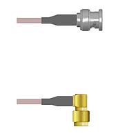 Amphenol Custom Cable Q-0M038000H084i RF Cable Assemblies BNC-SP/SMA-RP G142 84I