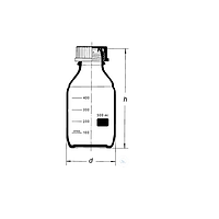 WITEG 5 526 500 S Laboratory bottle neutral (500ml; 10 pcs)