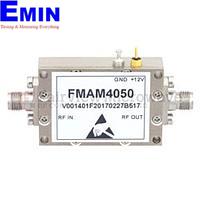 Fairview FMAM4050 Medium Power Amplifier at 22 dBm Psat Operating From 26.5 GHz to 40 GHz with 35 dB Gain, 30 dBm IP3 and 2.92mm