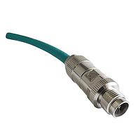 Cáp lắp ráp Cat 6a, Cat 6 M12 X-Code Đầu cắm đực sang Đầu cắm đực M12 X-Code Cat6a Vỏ TPE 15FT Stewart Connector BM-MAMM015F