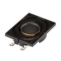 Same Sky (formerly CUI Devices) CMS-272006-18E Miniature Speaker 27mm x 20mm rectangular, 6.5mm deep, Cloth, NdFeB, 1W, 8ohm, 650Hz, eyelets