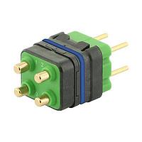 Eaton Souriau-Sunbank 8MQ2M0412RCE046S Modular Connectors - Push Pull MQuick module, sealed, with male straight PCB contacts, tin lead plated, delivered with cap