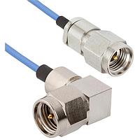 Amphenol SV Microwave MS292-047-MRSMA-120 RF Cable Assemblies 2.92mm STR M to SMA R/A M 12"Cable