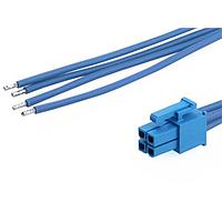 Cáp lắp ráp dây rời Mini-Fit Versa màu sang dây tết 4.2P DR dài 600mm 4 mạch màu xanh Molex 226245-2044