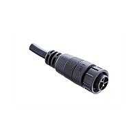 Amphenol LTW PWCU-04AFMM-LL7B04 Specialized Cables Power, PWCU, Plastic, 20A+2A, 04 pins, Female Connector, Male Contact, Straight, 2 Points Lock, Overmolded, Length 4000mm, IP67