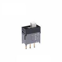 NKK Switches AS12AP サブミニチュアスライド SPDT ON-ON 0.098インチ ストレート