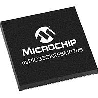 Microchip Technology dsPIC33CK256MP706-I/MR Digital Signal Processors & Controllers - DSP, DSC dsPIC33C 100MHz,256K Dual Panel Flash,128K RAM,CAN-FD,OpAmps,12bit ADCs,PWM