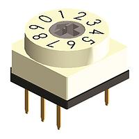 Diptronics RBH3-16RAVB ロータリースイッチ スルーホール 3X3 ターム 16ステップ クロス HD ACT