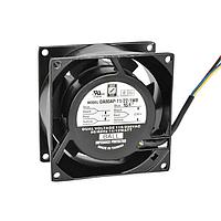 Quạt hướng trục, 80x80x38mm, 115/230VAC, 17CFM, 5W, 18dBA, 1700RPM, Vòng bi bóng, Dây, IP55 Orion Fans OA80AP-11/22-3WB
