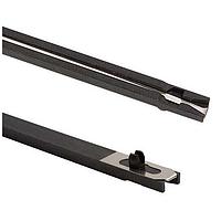 BIVAR E-650-CI ラック＆ラックキャビネット Econ-O-Gide 6.5インチ ナイロン ブラック 94V-0