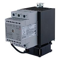 Carlo Gavazzi RGC3A60A65GGEAFM Solid State Relays 3-pole DIN-rail mount SSR, Zero-cross switching with monitoring, Operating voltage (Ue): 90 - 660 Vac (1200 Vp), Rated current (Ie): 65 Aac, Control voltage (Uc): 20 - 275 Vac / 24 - 190 Vdc, External supply: 90 - 250 Vac