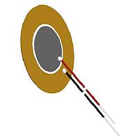 Bộ uốn gốm áp điện Piezo 15mm 4.1kHz PUI Audio AB1541B-LW100-R