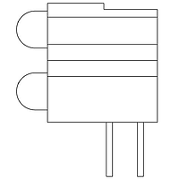Bảng Mạch LED Báo Hiệu T1 LED 2 Hi R/A Lắp Ráp VCC 5680F7_1