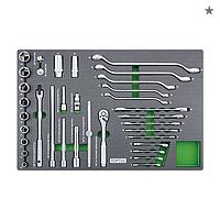 TOPTUL GED3515 3/8" & 1/2"フランクソケットレンチセット (35 pcs)