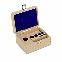 Hộp gỗ cho bộ quả cân (Hình trụ/nhỏ gọn, 1 mg - 500 g) KERN 313-050-100