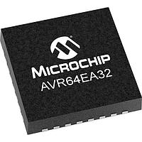 Microchip Technology AVR64EA32-E/RXB MCUs 64KB, RWW, 6KB RAM, 32p, 20MHz, CFD, 12b ADC, PGA, 2xComp, DAC, 3xUART, SPI, TWI