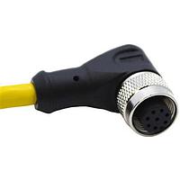 Mueller C8D12M010 Sensor Cables / Actuator Cables M12 Cordset, 8-Position, Female Right Angle, Unshielded PVC, 24 AWG, 10M