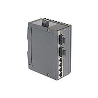 Bộ chuyển mạch Ethernet không quản lý Ha-VIS eCon 3042GB-AD-PP - bộ chuyển mạch không quản lý với 4 cổng Gigabit RJ45 (4PoE), 2 cổng quang SC Duplex MM, kèm biến áp điện áp 24/54 V DC HARTING 24035042130