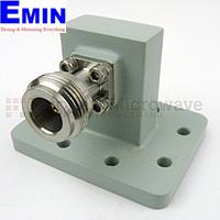 Fairview 90AC206NB WR-90 to N Female Waveguide to Coax Adapter UDR100 Flange With 8.2 GHz to 12.4 GHz Frequency Range For X Band