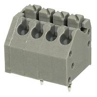 Same Sky (formerly CUI Devices) TBL002A-350-04GY-2GY Fixed Terminal Blocks Terminal block, screwless, 3.50, 45, 4 poles, cool gray