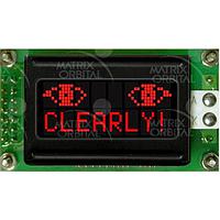 Matrix Orbital LCD0821-R LCD Character Display Modules Black Background Red Text