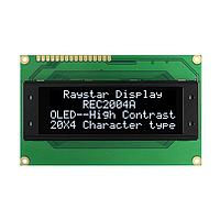 Microtips Technology REC002004AYPP5N00004 OLED Displays Yellow OLED 20 x 4 Graphic Display