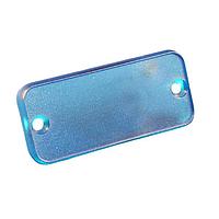 Tấm bảng cuối 1455U VIỀN ĐÓNG, XANH LÁC TRONG suốt Hammond Manufacturing 1455UPLTBU