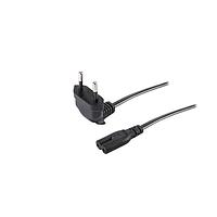 Same Sky (formerly CUI Devices) AC-R-C7-L-W EU AC電源コード ACコード ヨーロッパ RA、C8インレット用C7、HO3VVH2-F 0.75MM/2、3M、ホワイト