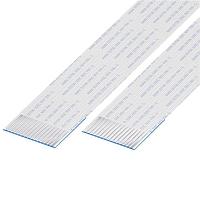 Cáp nhảy FFC / FPC 1mm Pitch FlatFlexCable, 15 tiếp điểm, Dẫn điện cùng mặt, Dài 177mm/7in, Mạ thiếc GCT (Global Connector Technology) 10-15-A-0177-C-4-08-4-T