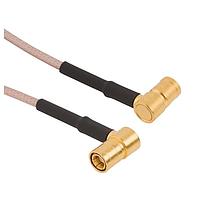 Amphenol RF 145104-01-18.00 RF Cable Assemblies SMB R/A PLG to SMB R/A PLG 18 inches