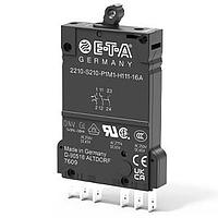 E-T-A Circuit Breakers 2210-S211-P1F2-Z141-0.1A サーキットブレーカー 1077, 1P, PL, 277VAC/65VDC, F2, 1NC AUX INTおよびON, 0.1A