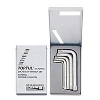 TOPTUL GAAD0501 - 5PCS Spline Key Wrench Set