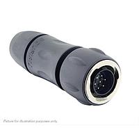 Phích cắm, có vỏ bảo vệ cáp, gồm 7 chân hàn đực, chuẩn kín nước IP68/69K khi chưa kết nối Eaton Souriau-Sunbank UTGX6JC10E7P