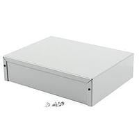 Hammond Manufacturing 1411RR Utility Utility Enclosure - 8.0 x 6.0 x 2.0" - Aluminum Gray
