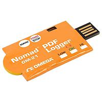 Máy ghi dữ liệu nhiệt độ chuỗi lạnh PDF dùng một lần cho báo cáo kiểm toán OMEGA OM-21-10PK (Temperature, USB, ± 0.5 °C)