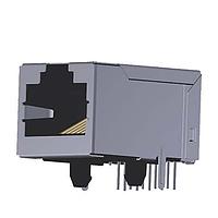 Jack từ RJ45 10/100 Base-TX 1x1 Góc phải Lỗ xuyên thân Abracon ARJM11D7-009-NN-EW2