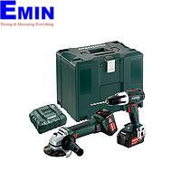Bộ máy mài + máy khoan bắt vít không dây METABO COMBO SET 2.4.2 18 V (SBLT+W18)