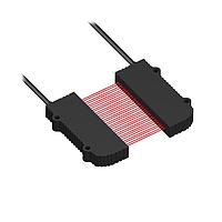 Banner Engineering PIRS1X326T5AL47 Fiber Optic Sensors Plastic Fiber; Opposed Mode; Core Dia.: 32 x 0.25 mm; Fiber Length 2 m; Rectangle; Array Length 47 mm; Sideview; T5 Termination