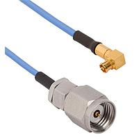 Amphenol SV Microwave FRSMPM-047-MS185-180 RF Cable Assemblies SMPM R/A F  1.85mm STR M 18"Cable